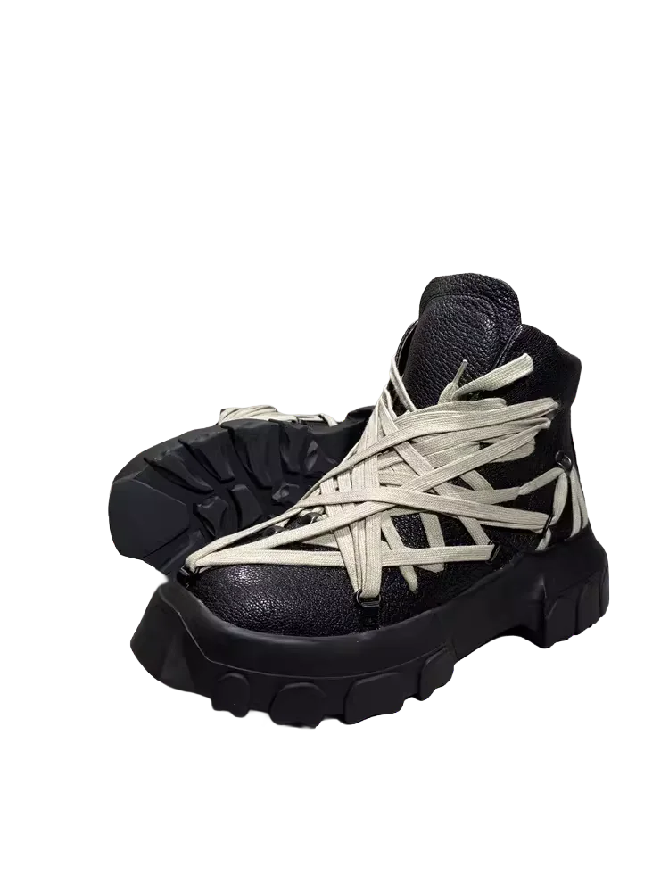 Rick Owens Mega Lace Tractor Boosts