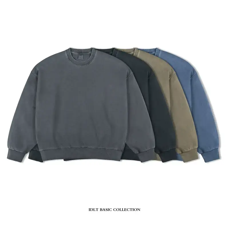 IDLT 420g Cotton Heavyweight Washed Sweater